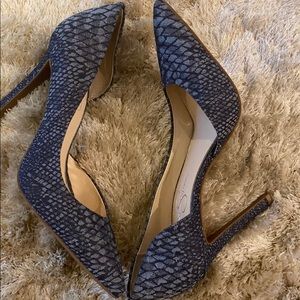 Jessica Simpsom  indigo combo snake print denim